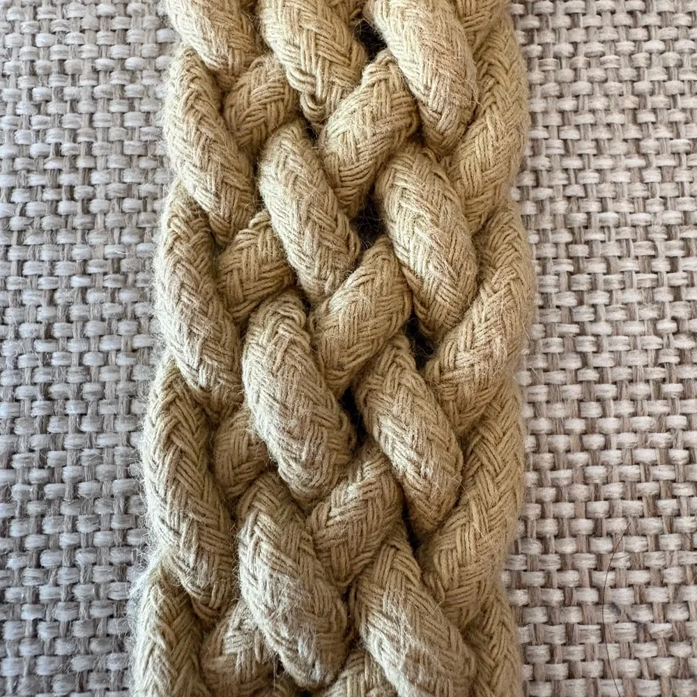Pusser’s British West Indies Braided Rope Belt - Leather Trim M